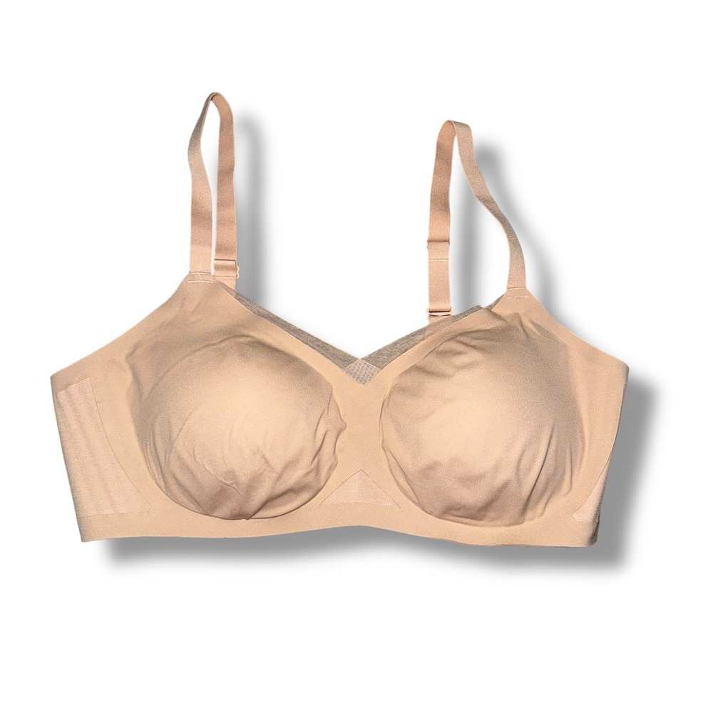 Honeylove Sculptress Bra 40C/D Beige Smoothing Support Comfort Everyday Wear